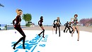 party people at japan resort