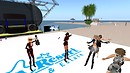beach party at japan resort