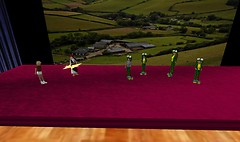 All of them on stage for the frog/zeus story - Lorimae Undercroft