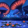 Mushrooms and flowers