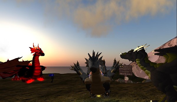 dragon avatars in virtual world