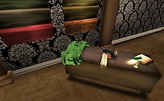 nice sewing machine and way to show off texture fabrics - Torley Olmstead
