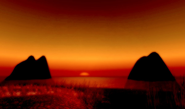 Sunset in Bloodmyst Isle 2