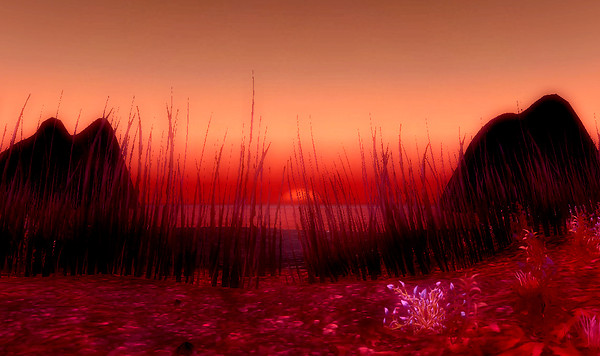 Sunset in Bloodmyst Isle