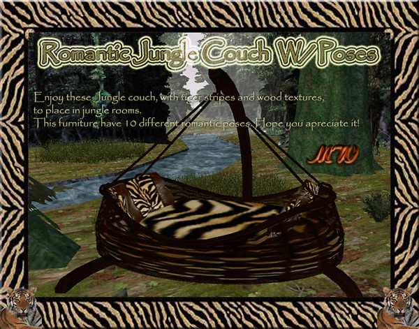 Romantic Jungle Couch W/Poses