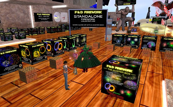 F & D Fireworks  BIGGEST Firework Store in SL - Torley Olmstead