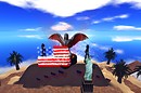 American Flag, Particles, Light Waves, Statue of Liberty and a 
 Gothic Statue - Ravenelle Zugzwang