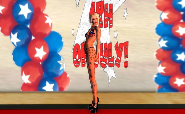 ravenelle poses in stars - Torley Olmstead