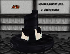 Round Leather Sofa