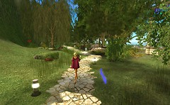 path with peacock - Torley Linden