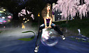 Kara on an Isla Clairvaux bubble