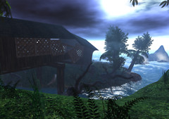 Broken bridge at The Hollow.