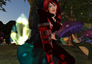 Soni perched up on a shroom
