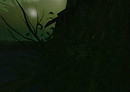 through leaves