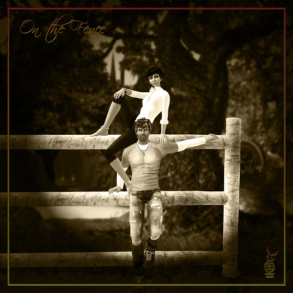 On the Fence - couples pose