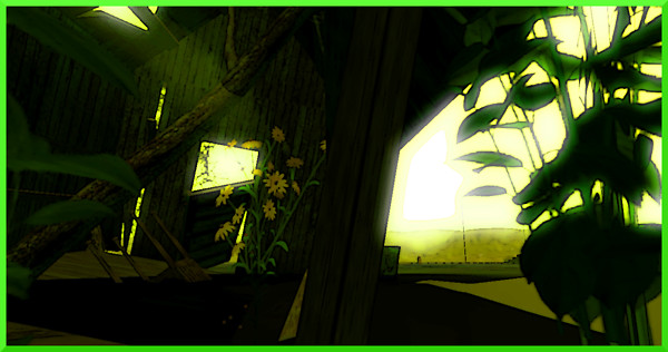 soft green light