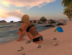 On the beach