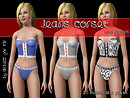 Jeans corset