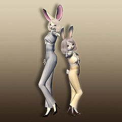 Gra-bunny & Aya-bunny :)))