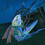 Ko brushing her hair on Shipwrecked deck