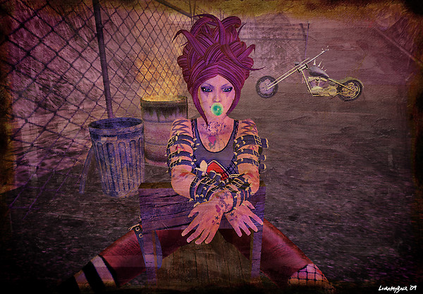 Bubblegum biker
