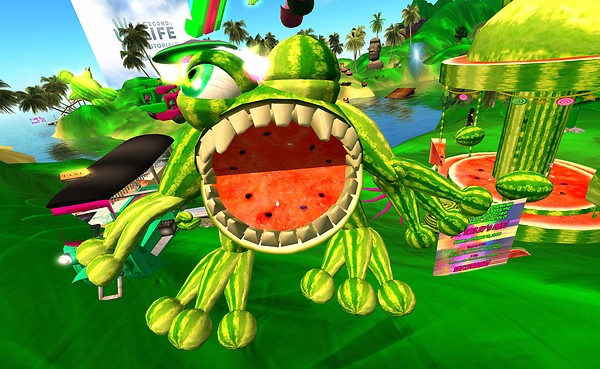 watermelon man (fat statue version, rez in edit mode) - Torley Olmstead