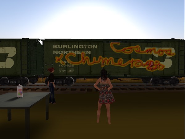 Chimera defaces a boxcar... - Chimeracool Burner