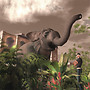 elephant and flowers