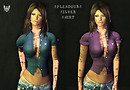 Splendeurs Silver Shirt for Girls