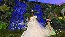nisa in floral fantasy gown
