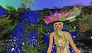 floral fantasy gown in second life