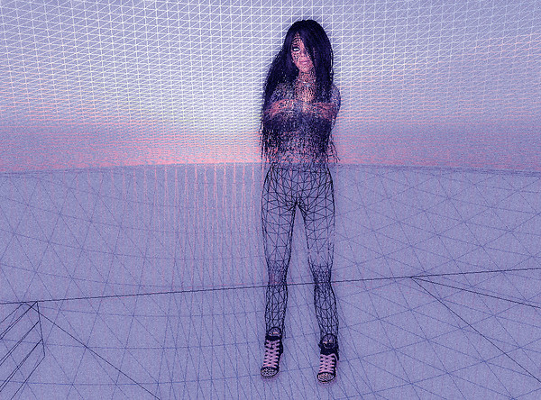 Joanna Wireframe Blue