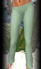 Hula linen pants green