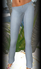 Hula linen pants blue