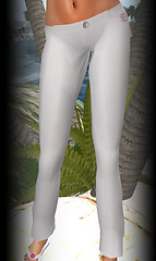 Hula linen pants white