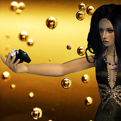 Sasha with Golden Pearls