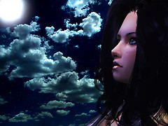 Sasha with the moon again.