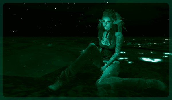 moon and water