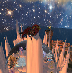 Dragon Perched Over Ice Age