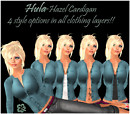 hazel cardigan ad ocean