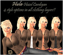 hazel cardigan ad chocolate