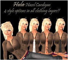 hazel cardigan ad chocolate