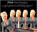 hazel cardigan ad charcoal