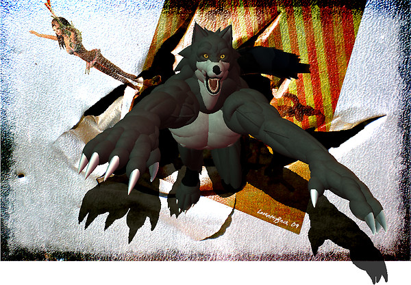 Lupus in fabula! >^,,^<