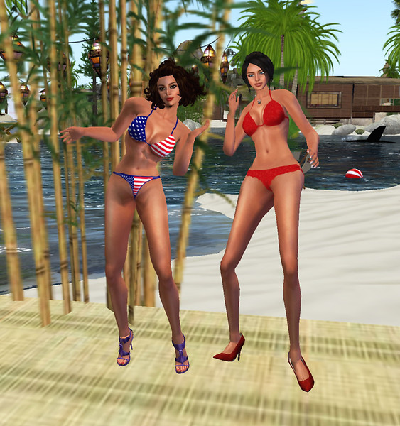 Kara and Melli in bikini
