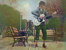 A man and his guitar.