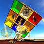 rubik's cube as atlas' burden the weight of the world on his back - Torley Linden