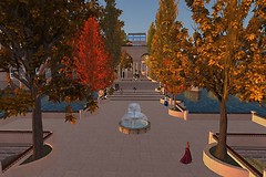 Looking up the main boulevard