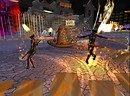 Chimeracool dances with Arrow Inglewood at his build at Burning Life - Chimeracool Burner