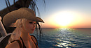 The Huntress at sunset